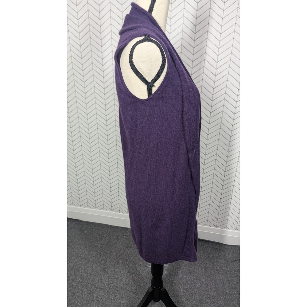Cynthia Rowley Sweater Womens Small Purple Cashmere Open Cardigan Flowy Ethereal - Picture 7 of 12